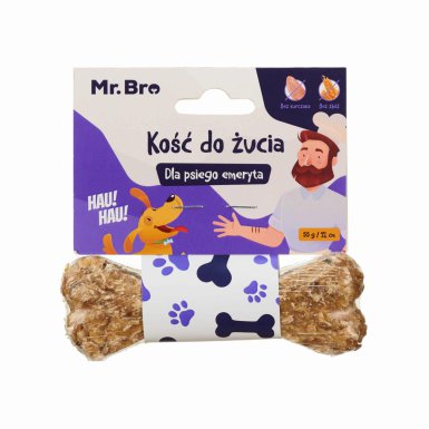 Mr. Bro Kość do Żucia dla Psiego Emeryta 12cm 
