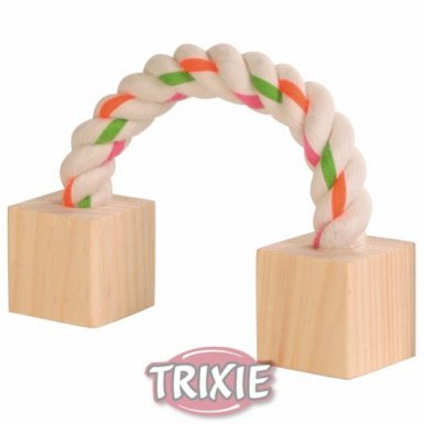 Trixie hantel na sznurze zabawka dla gryzoni 20cm