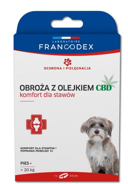 Francodex obroża z olejkiem CBD wsparcie stawów 
