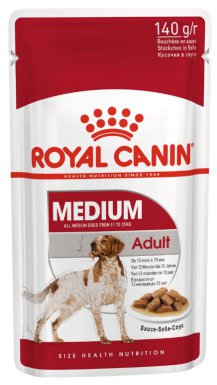 Royal Canin Medium Adult dla dorosłych psów średnich ras do 25kg saszetka 140g 