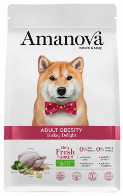 Amanova Obesity Turkey Delight karma dla psa z indykiem