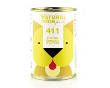 Natural Code Adult 411 puszka dla dorosłego psa kaczka królik ziemniaki 400g