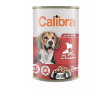 Calibra Adult Dog wołowina z wątróbką i warzywami puszka 1240g
