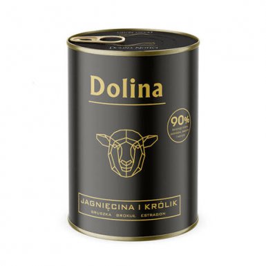 Dolina Noteci Karma mokra dla psa jagnięcina i królik puszka 400g