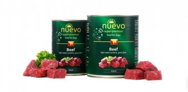 Nuevo delikatna karma dla psów dorosłych z wołowiną 400g