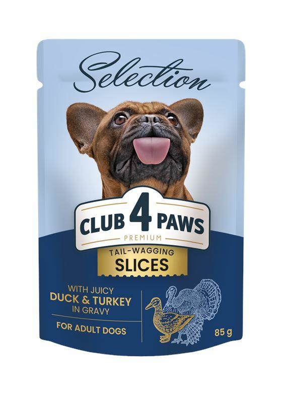 Club4Paws Adult saszetka dla psa w sosie 85g