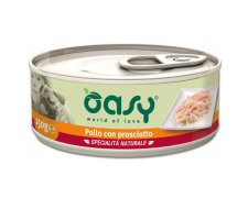 Oasy Natural Adult puszka dla dorosłego psa z Kurczak z szynką 150g