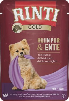 Rinti Gold karma mokra dla psów dorosłych kurczak z kaczką 100g