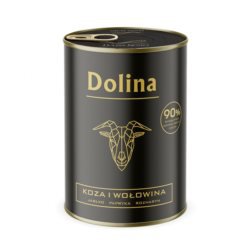 Dolina Noteci Karma mokra dla psa koza z wołowiną puszka 400g