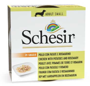 Schesir Karma mokra w sosie dla psa puszka 85g bez dodatku konserwantów i barwników