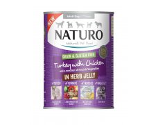Naturo Grain & Gluten Free karma mokra dla psa w ziołowej galaretce 390g