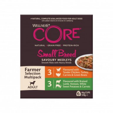 Core Small Breed Savoury Medleys Butcher karma mokra dla dorosłych psów małych ras 6x85g