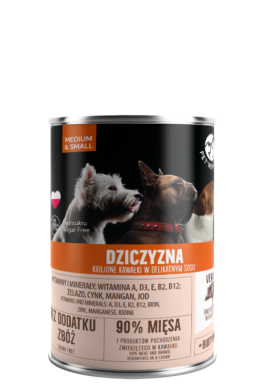 Pet Republic karma dla psa z dziczyzną w sosie puszka 400g