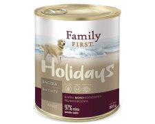 Family First Holidays dla psów dorosłych, kaczka z batatami 