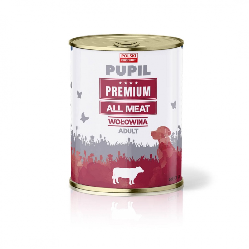 Pupil Premium All Meat mokra karma dla dorosłego psa z wołowiną 800g