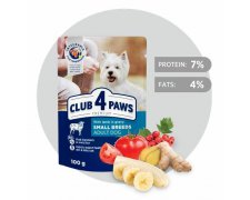 Club4Paws Premium Adult Small Breed saszetka dla dorsłego psa małych ras w sosie 100g