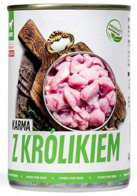 TUF TUF Mielonka z królikiem puszka dla psa 400g