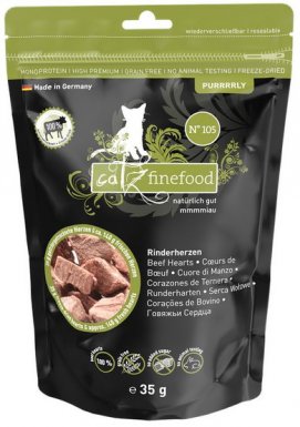 Catz Finefood Purrrrly N.105 liofilizowane przysmaki serca wołowe 35g