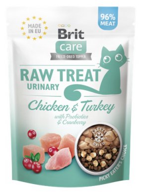 Brit Raw Treat Cat Urinary liofilizowany i monobiałkowy przysmak dla kotów z problemami urologicznymi 40g