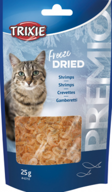 Trixie Premio Freeze Dried Shrimps liofilizowane krewetki przysmak dla kota 25g