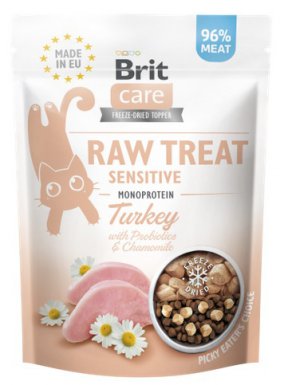 Brit Raw Treat Cat Sensitive Liofilizowany i monoproteinowy przysmak dla kota 40g