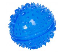 Dingo Zabawka dla psa - Smakowita piłka z kolcami 8cm niebieska