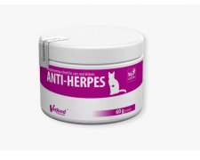 Vetfood Anti-Herpes wzmacnia odporność, na kości, nerwy, serce, zakażenia herpeswirusem dla kotów 60g