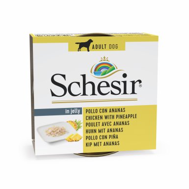 Schesir Karma mokra dla psa kurczak z ananasem w galarecie 150g