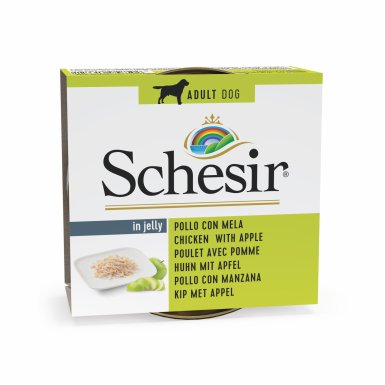 Schesir Karma mokra dla psa kurczak z jabłkiem w galarecie 150g