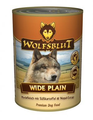 Wolfsblut Wide Plain z koniny i batatów puszka dla psa 395g