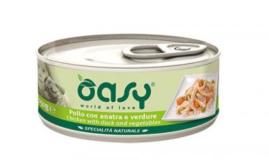 Oasy Natury Adult puszka dla dorosłego psa z kurczakiem kaczką i warzywami 150g