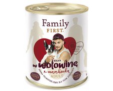 Family First dla psów dorosłych, bogata w wołowinę z marchewką