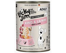 Lucky Jim Classic Adult Wołowina i jagnięcina puszka dla psa 400g