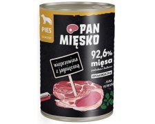 Pan Mięsko Karma mokra dla psa Wieprzowina z jagnięciną puszka 400g