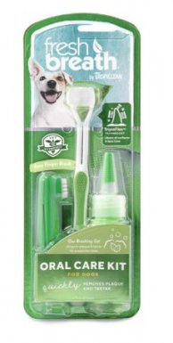 Tropiclean Fresh Breath Clean Teeth Oral Care zestaw do czyszczenia zębów dla psów dużych ras 