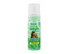 Tropiclean Fresh Breath Clean Teeth Fresh Mint Foams pianka do higieny jamy ustnej dla psówi kotów 133ml 