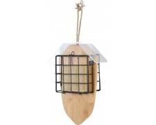 Zolux Bamboo Bambusowy karmnik na bloki tłuszczowe dla ptaków 27x10x18cm