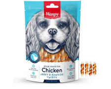 Wanpy Chicken Jerky and Rawhide Twists Suszona skóra owinięta mięsem z kurczaka dla psa 
