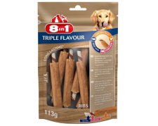 8in1 Triple Flavour Ribs żeberka ze skóry wieprzowej i skóry wołowej z mięsem z kurczaka 6 szt.