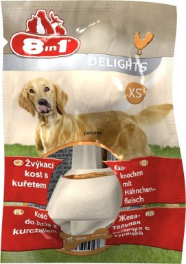 8in1 Delights Bones XS - kość do żucia z kurczakiem