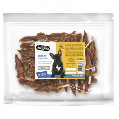 Hau&Miau Pausesnack miękki filet z kurczaka na patyku dla psa 1kg