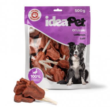 IdeaPet Lizak świnka z kaczką przysmak dla psa 500g
