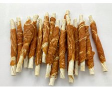 Alda Przysmak dla psa kabanos zawijany z łososiem i dorszem 500g