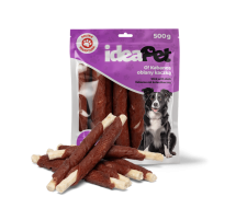IdeaPet Kabanos oblany kaczką Przysmak dla psa 500g