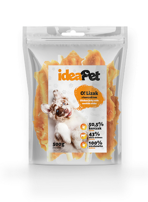 IdeaPet Lizak z kurczaka przysmak dla psa 500g