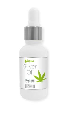Vetfood CBD Silver Oil mieszanka oleju z nasion konopi siewnych 500mg 30ml