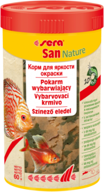 Sera San Nature płatki - pokarm wybarwiający premium