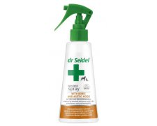 Dr Seidel Spray z kwasami borowym i octowym do pielęgnacji skóry z zapaleniami wywołanymi przez bakterie i drożdże, z łojotokiem tłustym i pododermatitis 100ml 