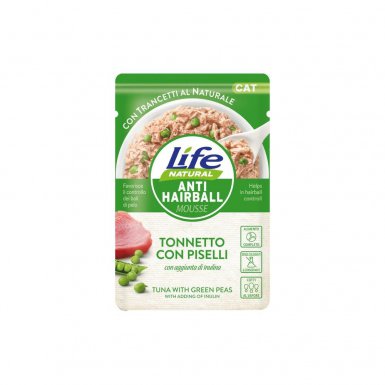 Life Cat Natural Anty Hairball karma dla kota tuńczyk z groszkiem 70g