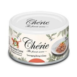 Cherie Hairball Control Karma dla kotów przeciw zakłaczaniu tuńczyk z krewetką w sosie 80g